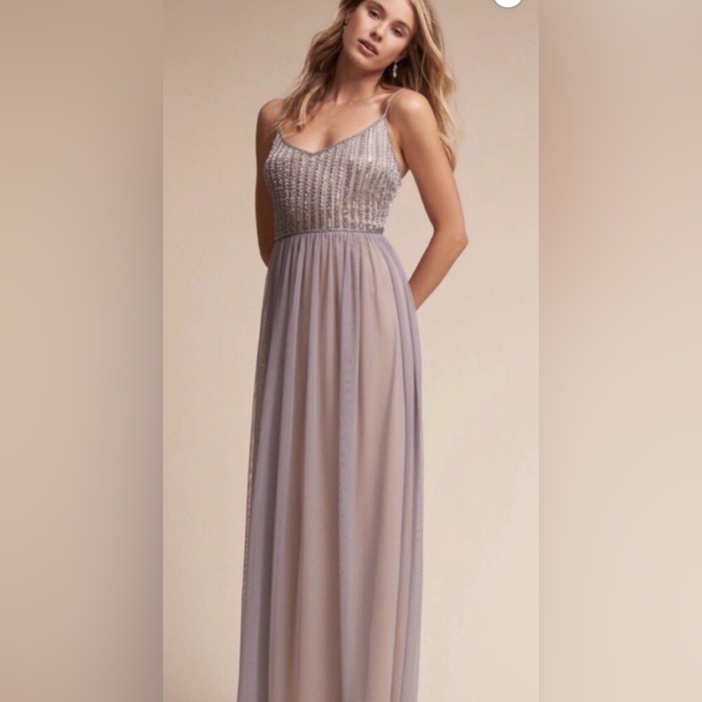 NWT! Gorgeous! Adrianna Papell Embellished Laurent Sequin Striped Dress 6
